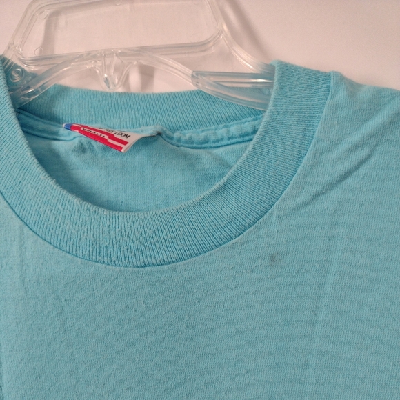 Vintage Single Stitch 1980 - Blue Short Sleeve " The Trail Of Tears" T-shirt - L - Picture 6 of 12